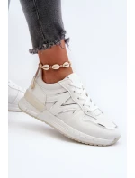 Dámské bílé tenisky z ekokože model 21657592 - Boto Dámské bílé tenisky z ekokože model 21657592 - Boto