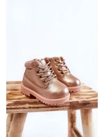 Dziecięce Trapery Botki Złoty Róż Dexter