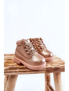 Dziecięce Trapery Botki Złoty Róż Dexter