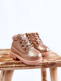 Dziecięce Trapery Botki Złoty Róż Dexter