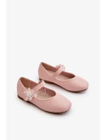 Detské trblietavé balerínky so zapínaním na suchý zips, ružové Jeylin Detské trblietavé balerínky so zapínaním na suchý zips, ružové Jeylin