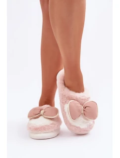 Papuče s kožušinou a ružovou kožušinou Maslin
