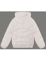 Prešívaná bunda so stojačikom Miss TiTi ecru (2481)