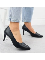 Dámske tmavomodré lodičky na podpätku Sergio Leone 1336 Dámske tmavomodré lodičky na podpätku Sergio Leone 1336