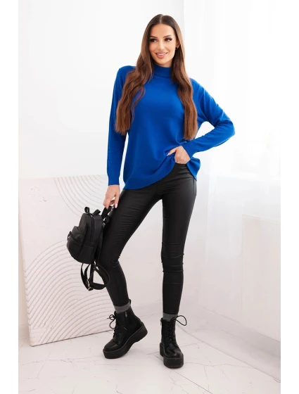 Svetr dámský Plus Size z viskózy s rolákem model 22360517 - K-Fashion
