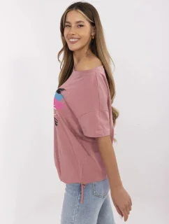 Tričko CLM TS 1019.79 tmavoružové