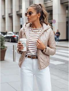 Dámská přechodná prošívaná bunda camel Dstreet model 21970051 - FashionStreet