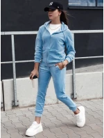 Dámský velurový komplet modrý Dstreet model 21978672 - FashionStreet Dámský velurový komplet modrý Dstreet model 21978672 - FashionStreet