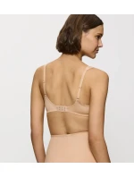 Dámska moderná čipkovaná+bavlnená podprsenka W02 - BROWN - svetlo béžová 00EP - TRIUMPH
