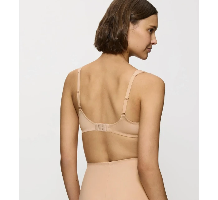 Dámska moderná čipkovaná+bavlnená podprsenka W02 - BROWN - svetlo béžová 00EP - TRIUMPH