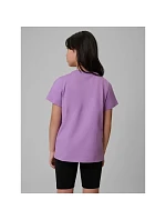 Dievčenské jednofarebné tričko 4F 4FJRSS26TTSHF3554-12S deti