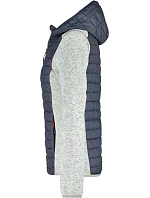 JN Dámská pletená hybridní bunda 02.0 light melange/anthracite melange model 22528895 - Daiber JN Dámská pletená hybridní bunda 02.0 light melange/anthracite melange model 22528895 - Daiber