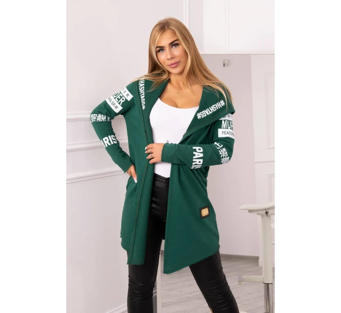 Zelená bez rukávů Zelená bez rukávů