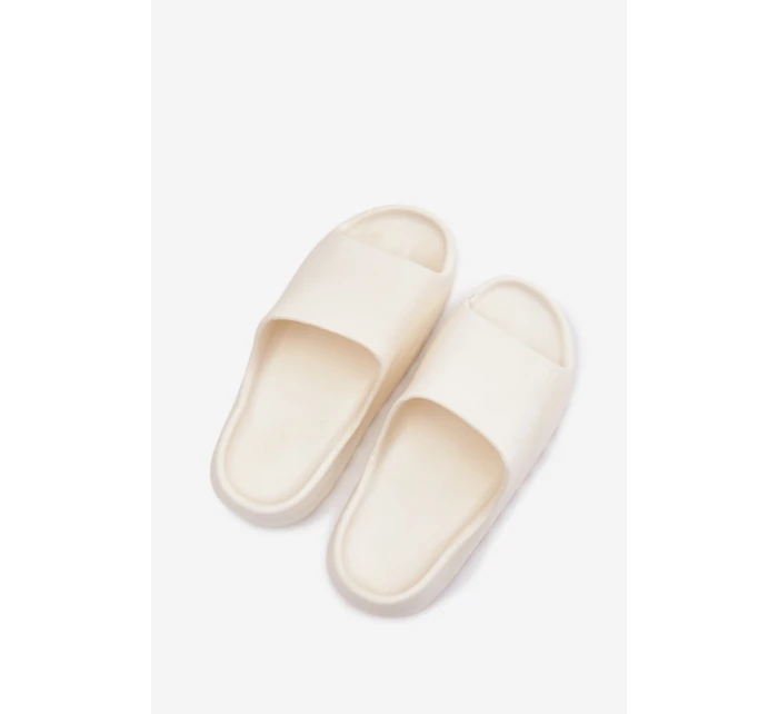 Dámské pantofle na platformě Ecru Olyria Dámské pantofle na platformě Ecru Olyria