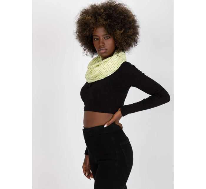 Dámsky tunelový šál AT CH BF48181 svetlo žltá Dámsky tunelový šál AT CH BF48181 svetlo žltá