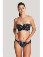 Vrchný diel plaviek Swimwear Anya Spot Bandeau Bikini black/white SW1013