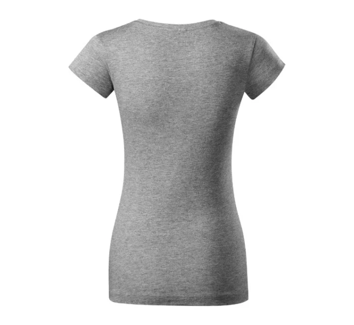 Dámske tričko s výstrihom do V Fit tmavo šedá melír Dámske tričko s výstrihom do V Fit tmavo šedá melír