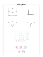 Svůdné dvoudílné plavky model 8446595 Beach korálová - Obsessive Svůdné dvoudílné plavky model 8446595 Beach korálová - Obsessive