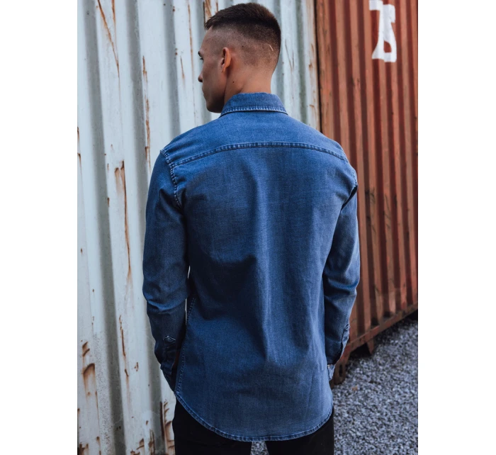 Pánská modrá džínová košile Dstreet model 21978441 - FashionStreet
