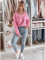 Dámska blúzka oversize FLOFLY ružová FashionStreet RY2784