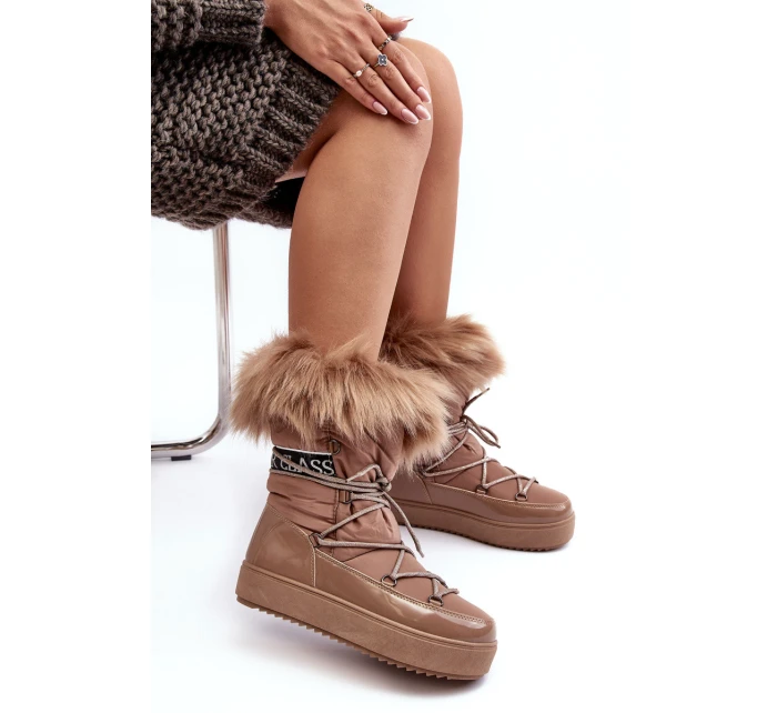 Dámské sněhule tmavě hnědé model 21635494 - Boto