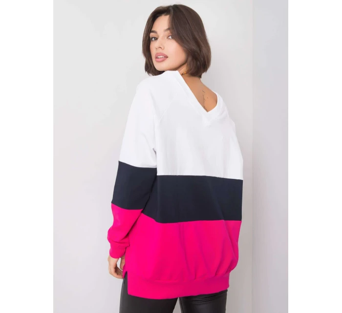 Mikina RV BL 5972.07 biela a ružová