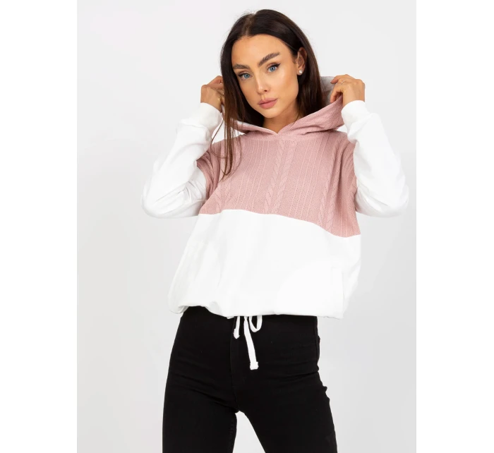 Mikina RV BL 8171.30 biele a ružové