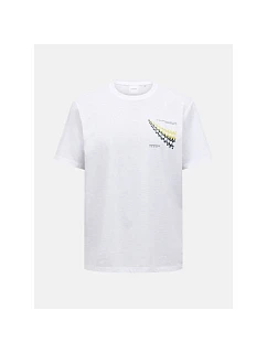 Pánske tričko PEAK PERFORMANCE M Explore Graphic Tee, biela farba