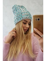 Dámska čiapka Lora K312 tyrkysová+sivá Dámska čiapka Lora K312 tyrkysová+sivá