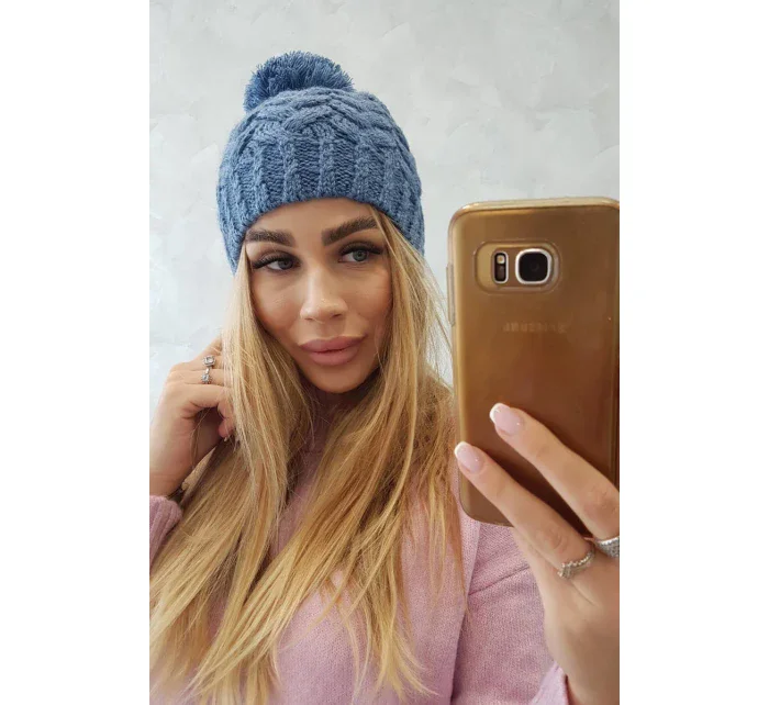 Fleecová čiapka Waleria K307 denim