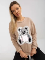 Blúzka LK BZ 509067 1.27 béžová Blúzka LK BZ 509067 1.27 béžová