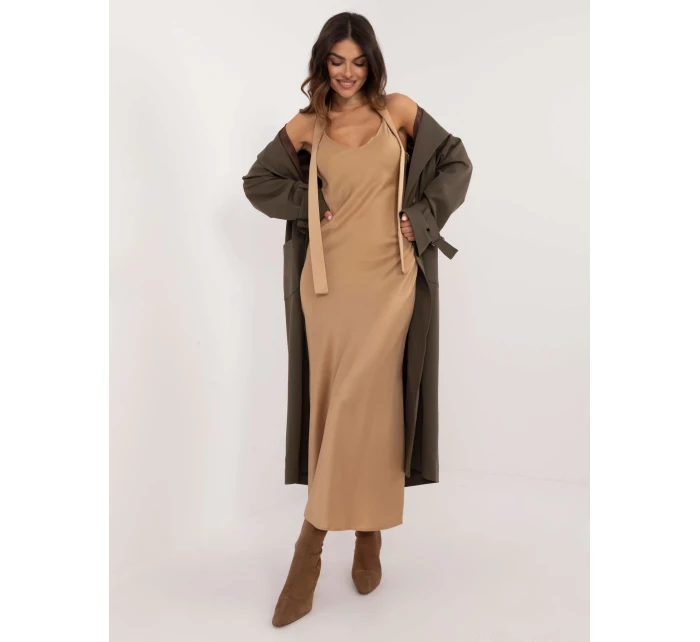 Šaty LK SK 509715.51 camel Šaty LK SK 509715.51 camel