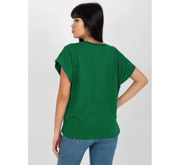 Dámské tričko TW TS model 18116252 tmavě zelená - FPrice Dámské tričko TW TS model 18116252 tmavě zelená - FPrice