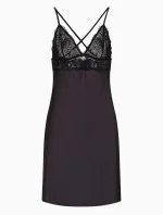 Dámska nočná košieľka 164716 3F206 00020 čierna - Emporio Armani