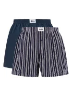 Pánské volné boxerky 2 ks BOXER Green / Tmavě modrá s šedou model 20084638 - DIM Pánské volné boxerky 2 ks BOXER Green / Tmavě modrá s šedou model 20084638 - DIM