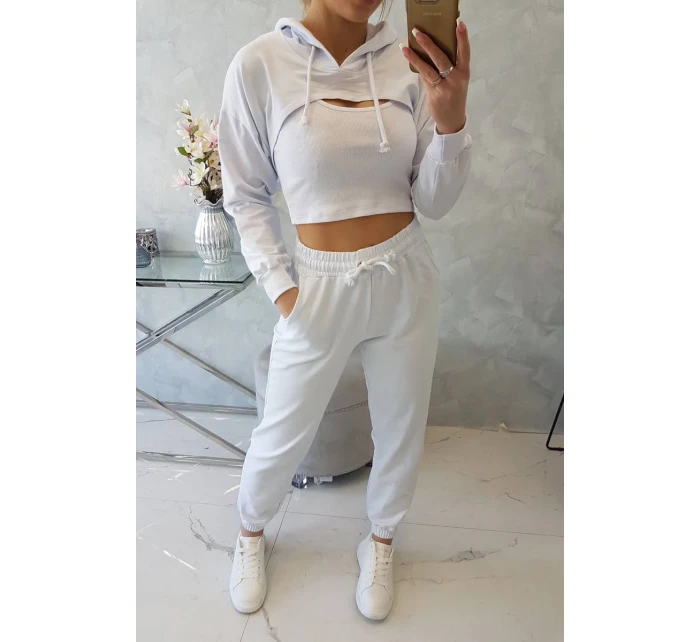 Bavlněná 3dílná souprava bílá Bavlněná 3dílná souprava bílá