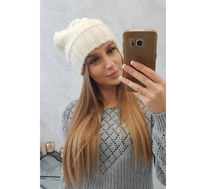Dámska čiapka Danuta K331 dark ecru