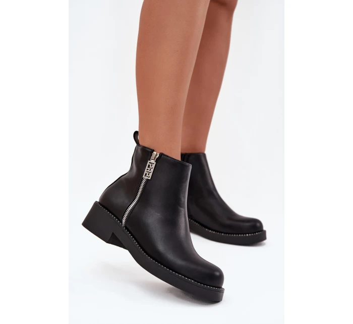 Zateplené Nízké Boty Dámské S Černé model 21706768 - Boto Zateplené Nízké Boty Dámské S Černé model 21706768 - Boto