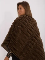 Pončo AT PN 2347.88 tmavohnedé