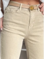 Dámské džínové kalhoty beige Dstreet model 21983438 - FashionStreet