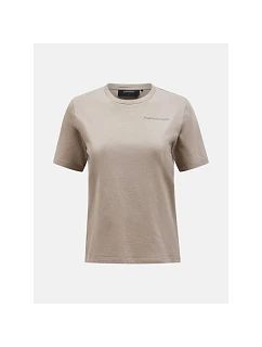 Tričko Peak Performance W Original Small Logo Tee, béžové
