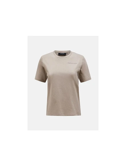 Tričko Peak Performance W Original Small Logo Tee, béžové Tričko Peak Performance W Original Small Logo Tee, béžové