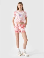 Dievčenské tričko s potlačou 4F - viacfarebné