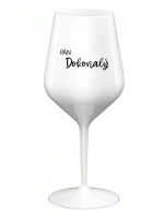 PÁN DOKONALÝ - biely nerozbitný pohár na víno 470 ml PÁN DOKONALÝ - biely nerozbitný pohár na víno 470 ml