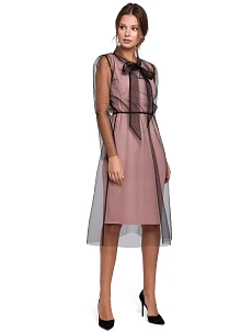 Dámske šaty K039 Powder Pink - Makover