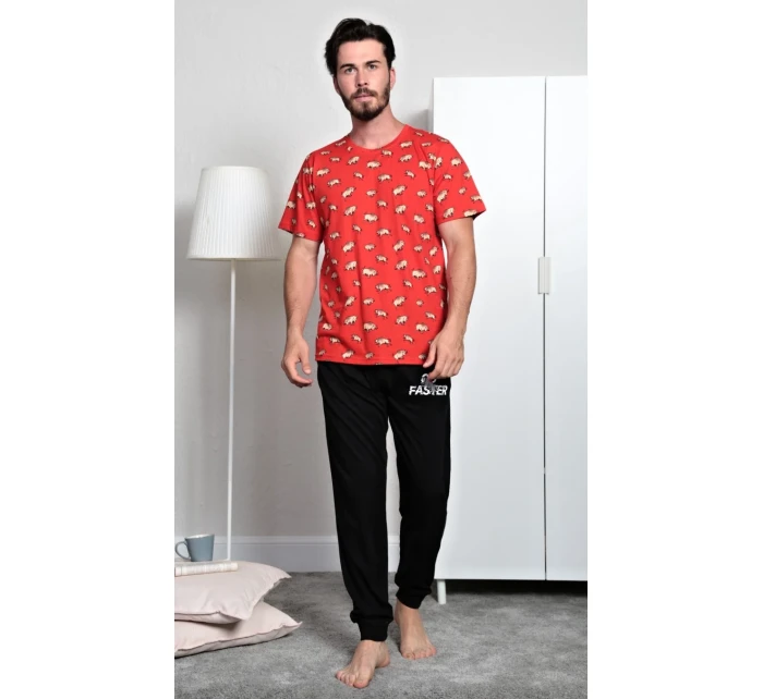 Pánske pyžamo dlhé Býk Pánske pyžamo dlhé Býk