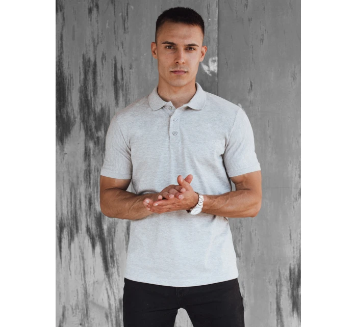 Pánská světle šedá polokošile Dstreet model 21977406 - FashionStreet Pánská světle šedá polokošile Dstreet model 21977406 - FashionStreet