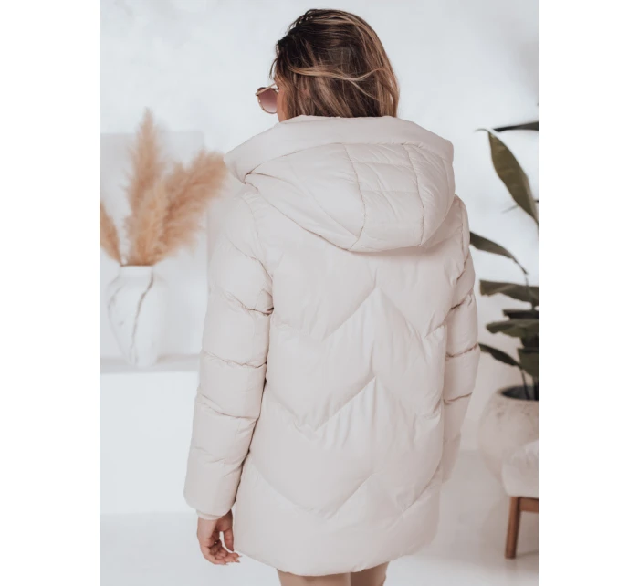 Dámska zimná bunda SALVONA light beige quilted FashionStreet TY5004