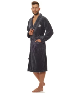 Pánsky župan 2114 Marine graphite - L&L