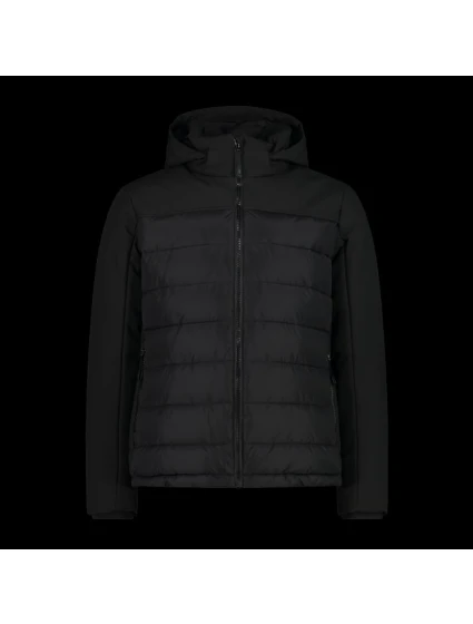 CMP pánska zimná bunda s kapucňou športová zateplená čierna (34K0147/E910) pánska